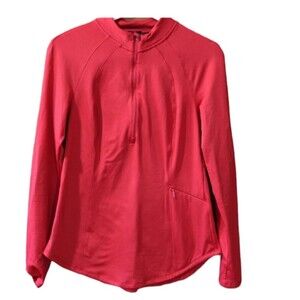 Spyder Red 1/4 Zip Athletic Pullover Sweatshirt Red Medium